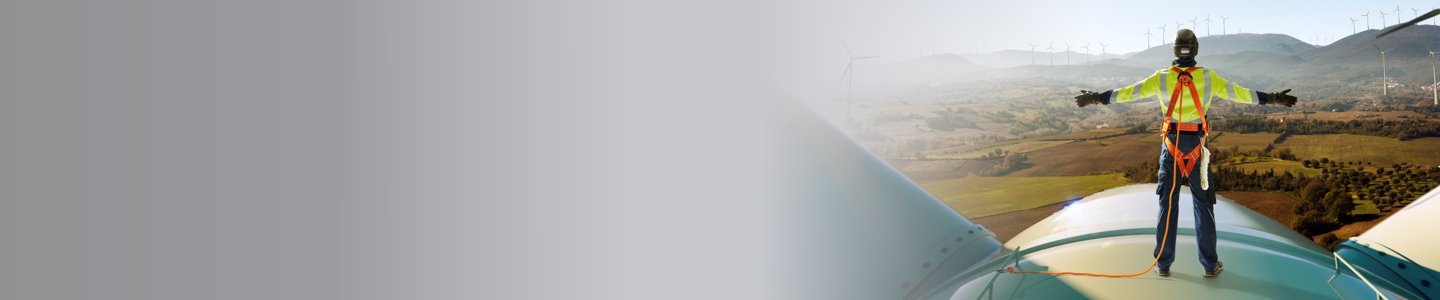 Banner mit Mann in BP® Schutzkleidung (PSA).